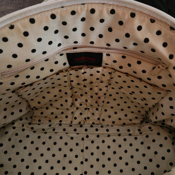 HOBO International White Patent Leather Quilted Shoulder Dust Bag Purse - Picture 9 of 11